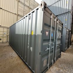 NEW 20ft Gray One Trip Shipping Containers For Sale 