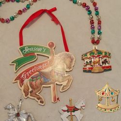 Holiday Carousel Horse Stuff