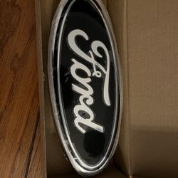 2 Ford Black Logos 9 Inches