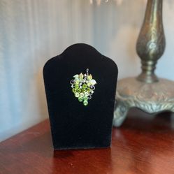 🍇 Vintage Rhinestone Grapes Brooch 🍇 