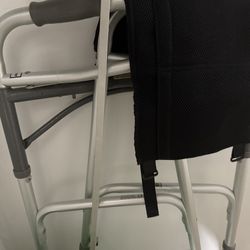 Aluminum Walker With Reach Stick And Pouch That Velcro Around