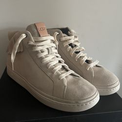 UGG Mens "Cali" Fringe Ivory Suede High Top