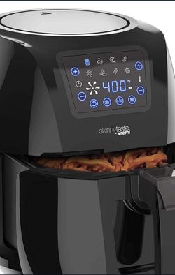 Brand New in Box Vremi Skinnytaste Air Fryer - XL Capacity, 5.8 Quart, 1700 Watt, Digital Touch Screen with 8 Cooking Presets, Bonus Recipe Booklet