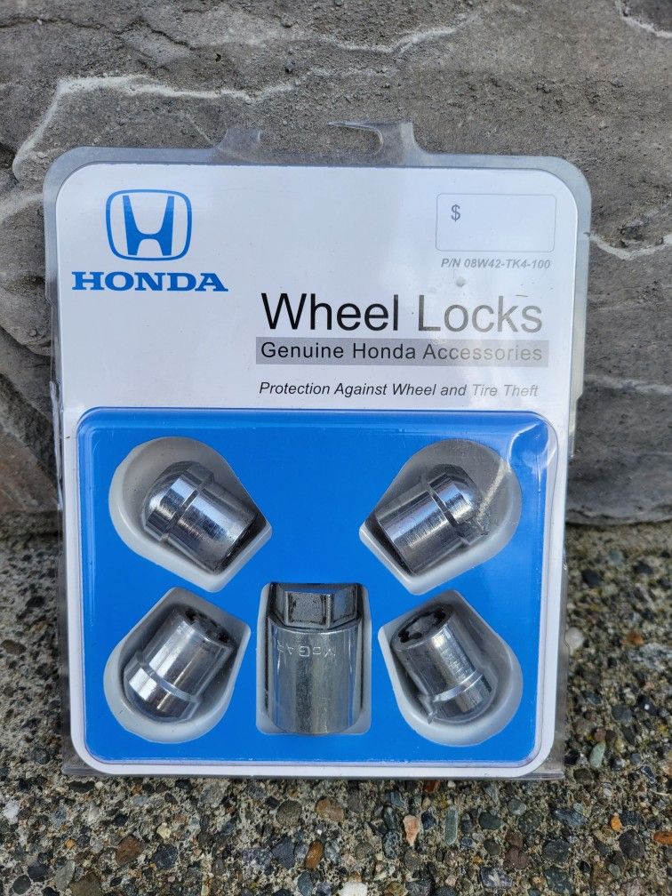 Genuine Honda Wheel Locks - Pilot Ridgeline Passport Acura MDX