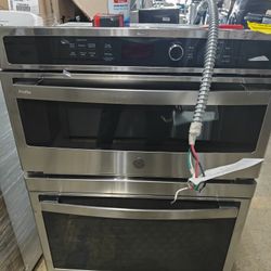GE profile 30inch wall oven combo