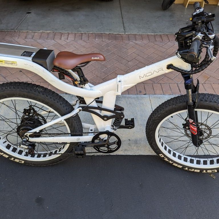 MOAR E Bike The Fat Tire Folding Frame Electric Bicycle for Sale in Irvine CA OfferUp