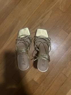 Gold Strappy Wild Pair Size 8