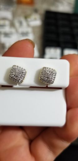 Silver earrings 925 screwback