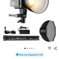 Gvm sd80d 80w cob led studio/photo/video lighting kit