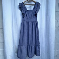 Loft Beach Smocked Ruffle Dress, (4) 