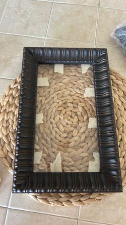 Dark Bronze Ridged Metal Picture Frame
