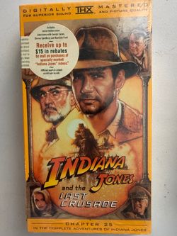 NEW & SEALED Indiana Jones Last Crusade VHS Tape - Vintage Collectible