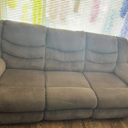Couch, Table And Lamps