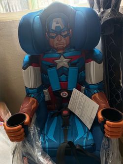 Marvel Captain America Kids Booster Car Seat