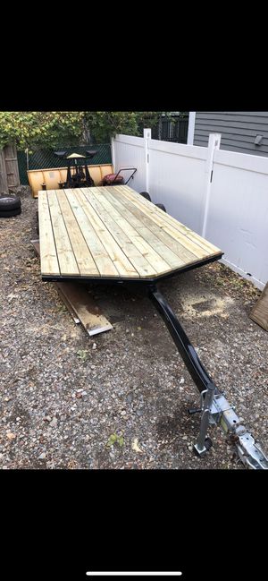 Photo Dual Axle Trailer 16ft X 7ft Brand New Deck