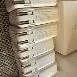 7 Units Genuine Apple Power Adapter Charger OEM with extention cable