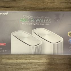 ASUS ZenWiFi AX6600 Tri Band Mesh Router WiFi 6 System (XT8 2PK) White