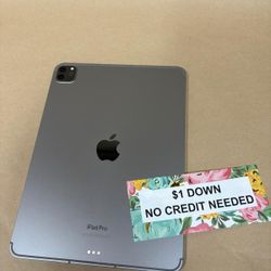 Apple IPad Pro 11 Inch 4th Gen Tablet M4 - Only $1 Today Pay The Rest Later! 