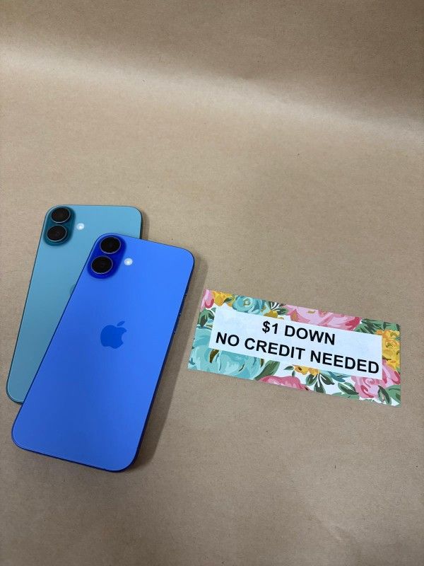 Apple IPhone 16 Plus 5G - Only $1 Today Pay The Rest Later!
