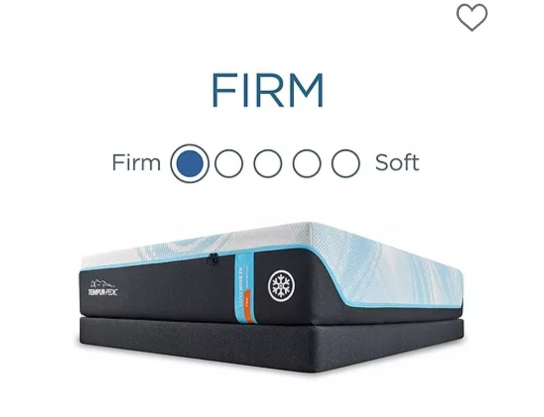 King Size Tempur Pedic Luxebreeze Firm New