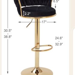   Bar Stool New Open Box Blue