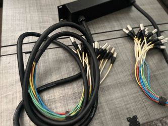 Seismic Rack Mount 16 Channel XLR TRS Splitter Snake Cable