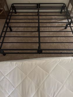 King size mattress frame with cover