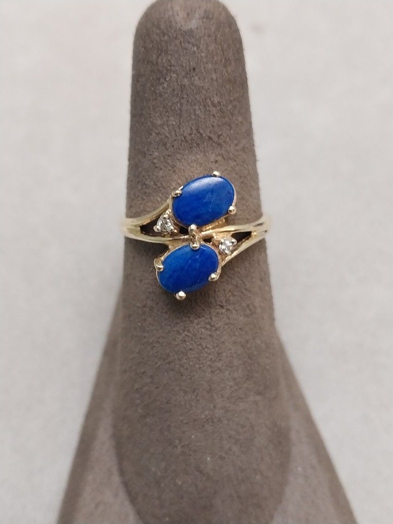 14k Lapis Lazuli Ring Wedding