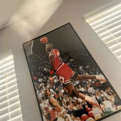 Micheal Jordan Poster(frame not included due to damage)
