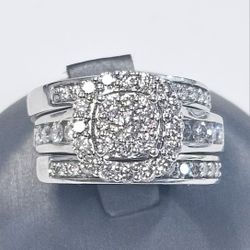14k All Rings Size 6 3/4 Diamond Set (3 TCW, Price Is Firm)