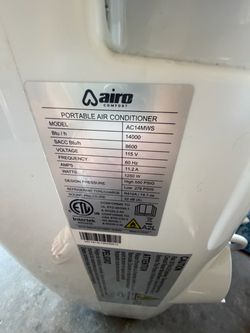 Airo 14,000 btu portable air conditioner
