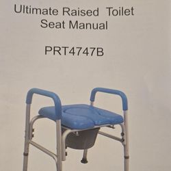 Raised Toilet Seat/ Bedside Commode
