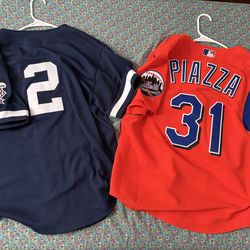 New York Yankees Mets Jeter Piazza Mitchell Ness jerseys