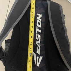 Easton Youth Baseball Equipment Backpack Bag - Black Camo 