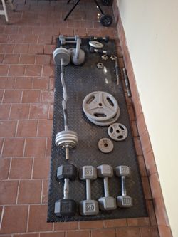 Weight lifting set