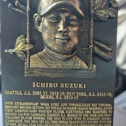 Ichiros Hall Of Fame Replica Plaque