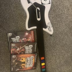 PS2 Guitar Hero Guitar Bundle 