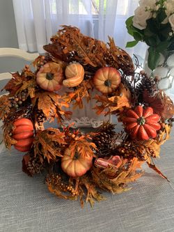 Decorative Fall Wreath - Large