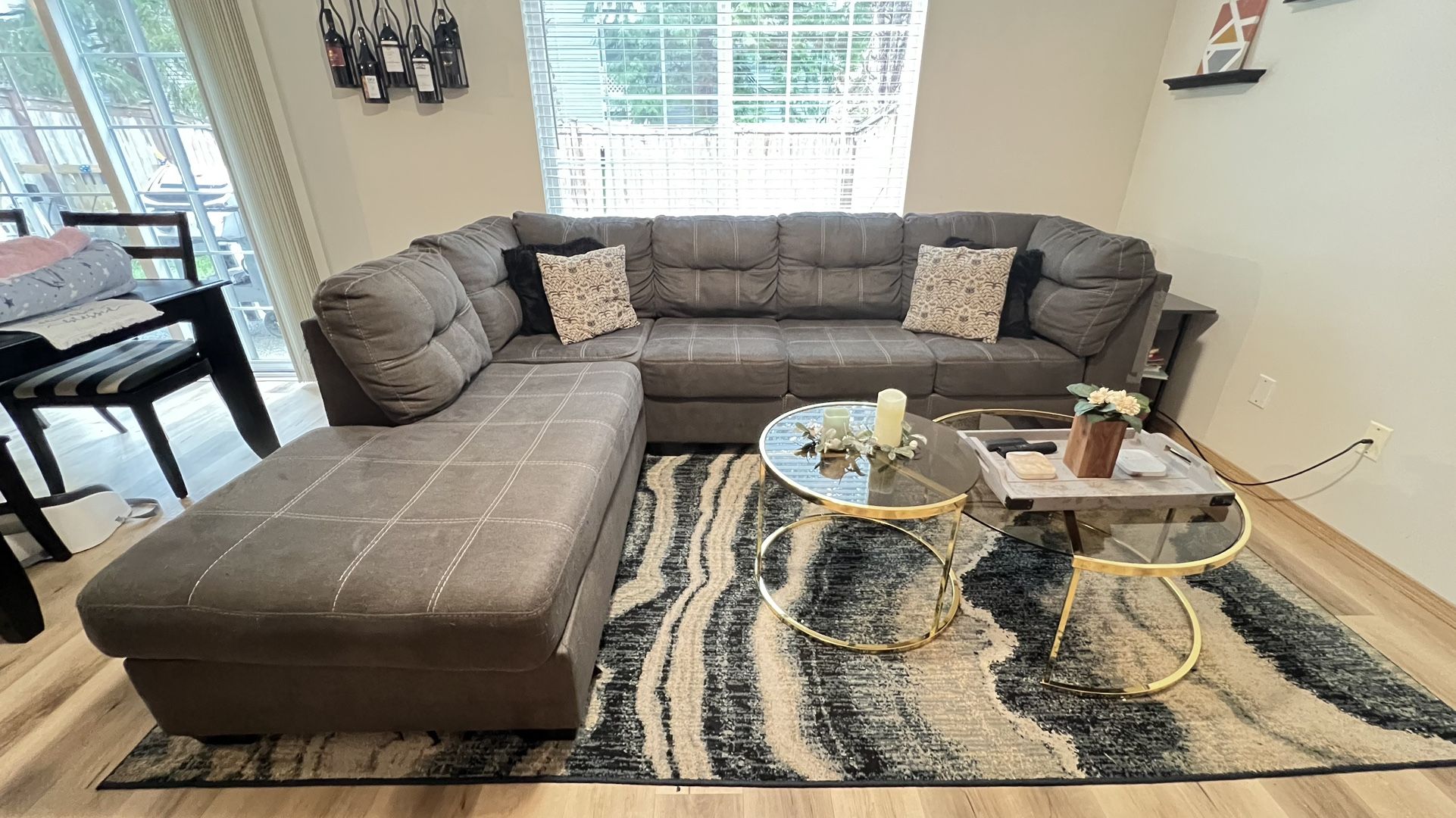 Gray Sectional Couch 