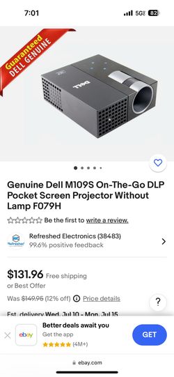 Genuine Dell Screen Projector