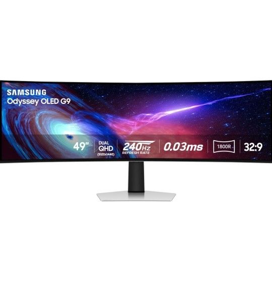 Samsung Odyssey G9 G95SC 49" OLED Ultrawide G-Sync Monitor 0.03ms