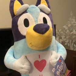 VALENTIMES GREETER BLUEY PLUSH 21”
