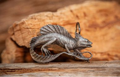 Vintage 1981 Vinegarroon Foundries - DRAGON LIZZARD - BELT BUCKLE - MADE IN USA