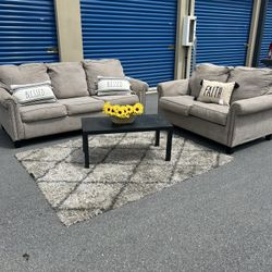 ❤️Free Delivery ❤️Grey Sofa Set ❤️ 