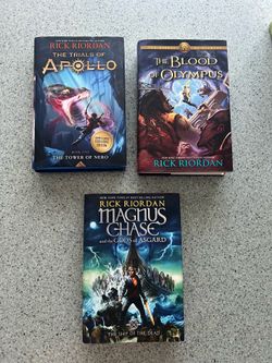 Rick Riordan Hardcover Book Bundle - Trials of Apollo, Heroes of Olympus, Magnus Chase