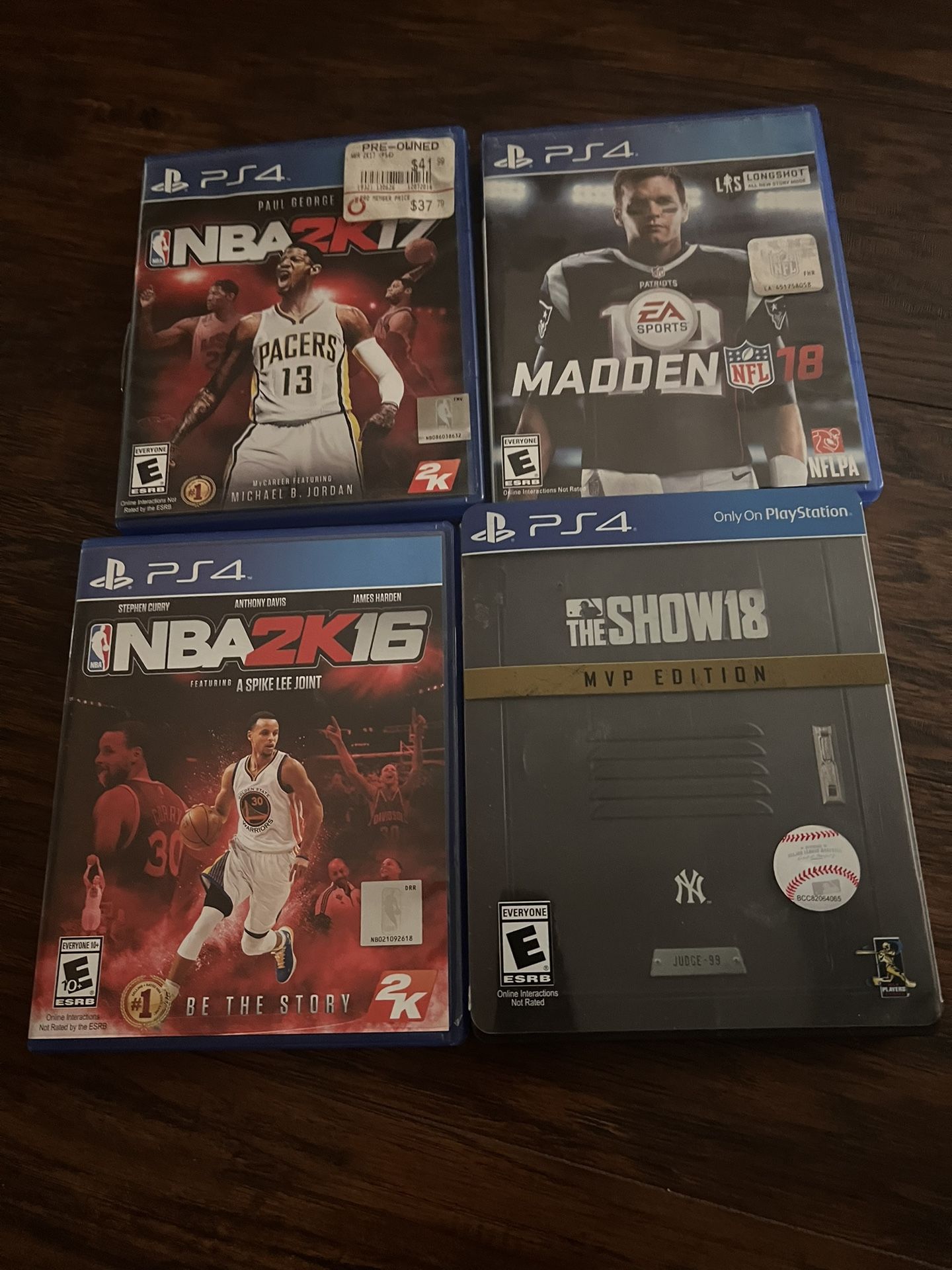 4 Juegos PS4 Excelentes Condiciones $ 20 Each