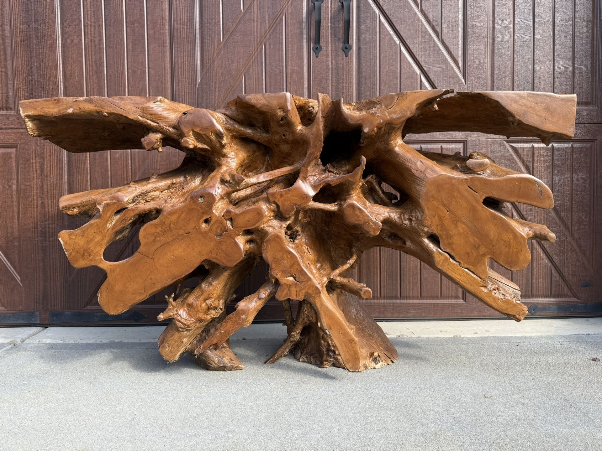 Unique Wooden Root Console Table