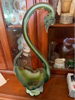 Handmade Glass Swan