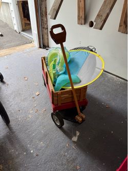 Handmade wooden wagon
