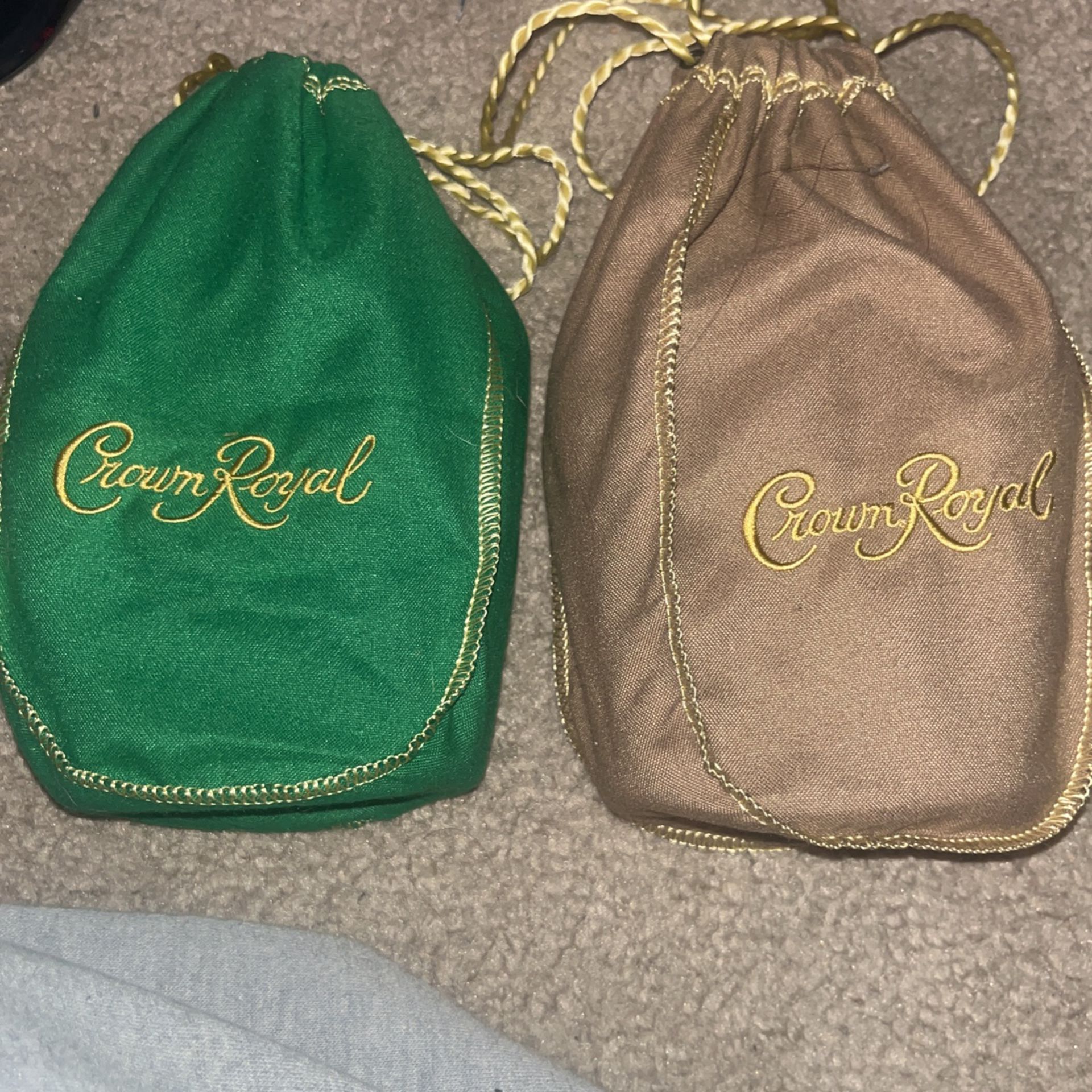 Crown Royal Bags (with empty bottle inside) 5$ Each